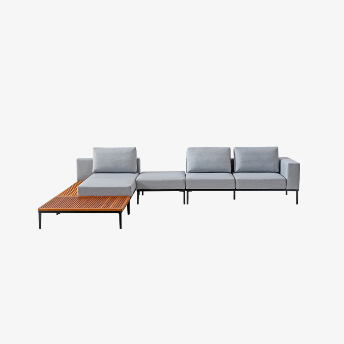 L-förmiges Outdoor-Sofa