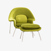 Nodic Womb Lounge Chair und gepolsterter Ottoman-Stuhl 