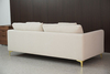 Italienisches modernes 2-Sitzer-Sofa mit Metallbeinen 