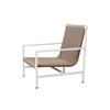 Minimalist Furniture Outdoor-Loungesessel aus Metallgeflecht, Weiß