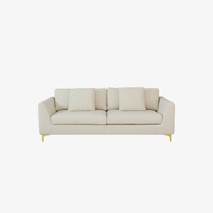 Italienisches modernes 2-Sitzer-Sofa mit Metallbeinen 