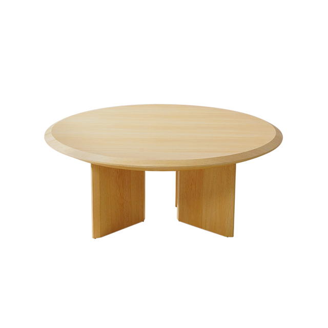 Minimalistischer Couchtisch aus Massivholz für Wohnzimmermöbel-Sets