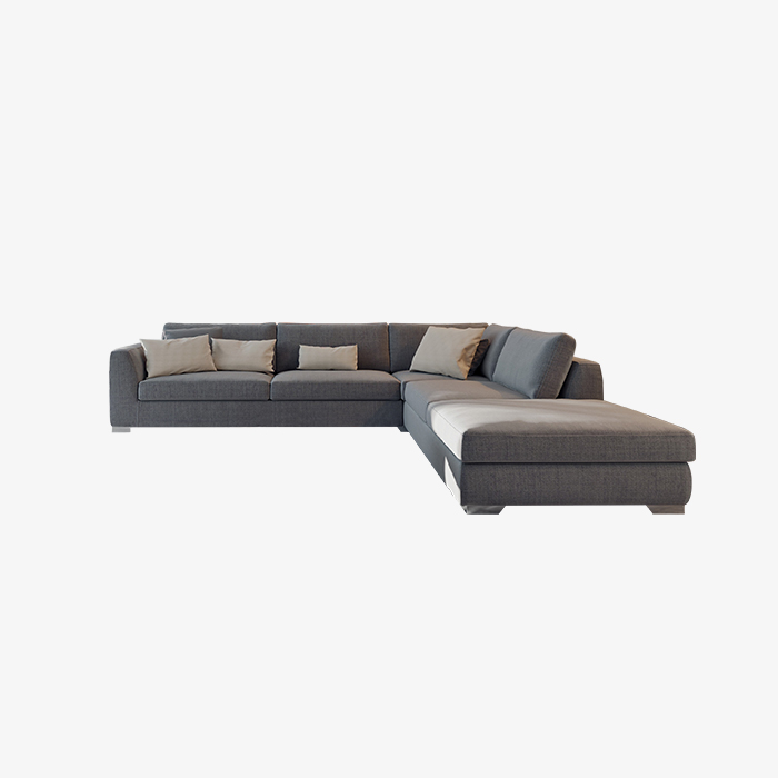 Minimalistisches Möbel-Sofa-Kombinations-Lounge-Sofa-Set aus Stoff