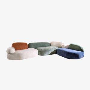 Italienisches modulares Polstersofa der Pebble Rubble-Serie 