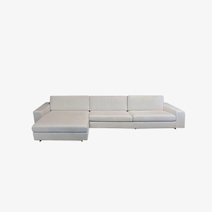 3-Sitzer-Sofas gepolstert mit Ottomane