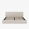Einfaches, modernes gepolstertes Plattformbett