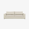 Wohnzimmermöbel Lounge Leder Beige Ledersofa