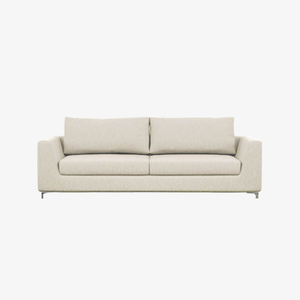 Wohnzimmermöbel Lounge Leder Beige Ledersofa