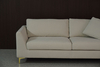 Italienisches modernes 2-Sitzer-Sofa mit Metallbeinen 