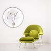 Nodic Womb Lounge Chair und gepolsterter Ottoman-Stuhl 