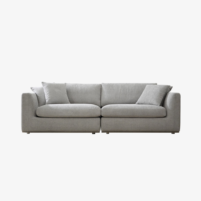 Modernes gepolstertes 3-Sitzer-Anbausofa für das Wohnzimmer