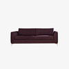 Wohnzimmer-Sets Loveseat 2-Sitzer-Sofa aus Stoff in Rot