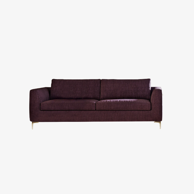 Wohnzimmer-Sets Loveseat 2-Sitzer-Sofa aus Stoff in Rot