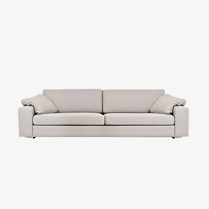 Minimalismus-Möbel, moderne, einfache Stoffsofas, 3-Sitzer-Sofa 