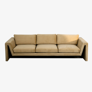 Italienisches Dreisitzer-Sofa mit Samtpolsterung im zeitgenössischen Design für das Wohnzimmer