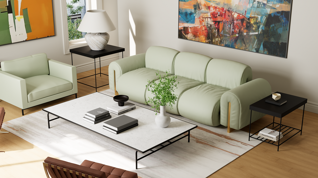 modernes zeitgen&ouml;ssisches Sofa
