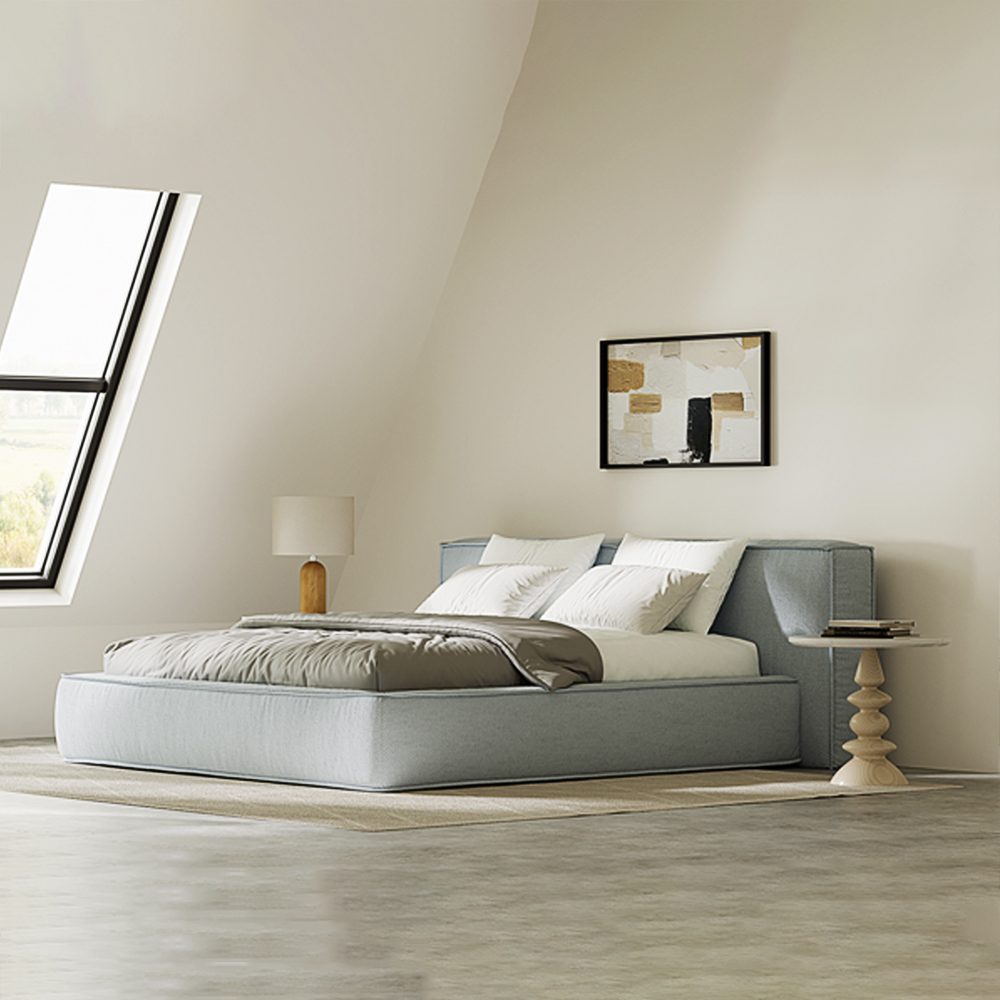 Moderner, minimalistischer Kingsize-Bettrahmen 