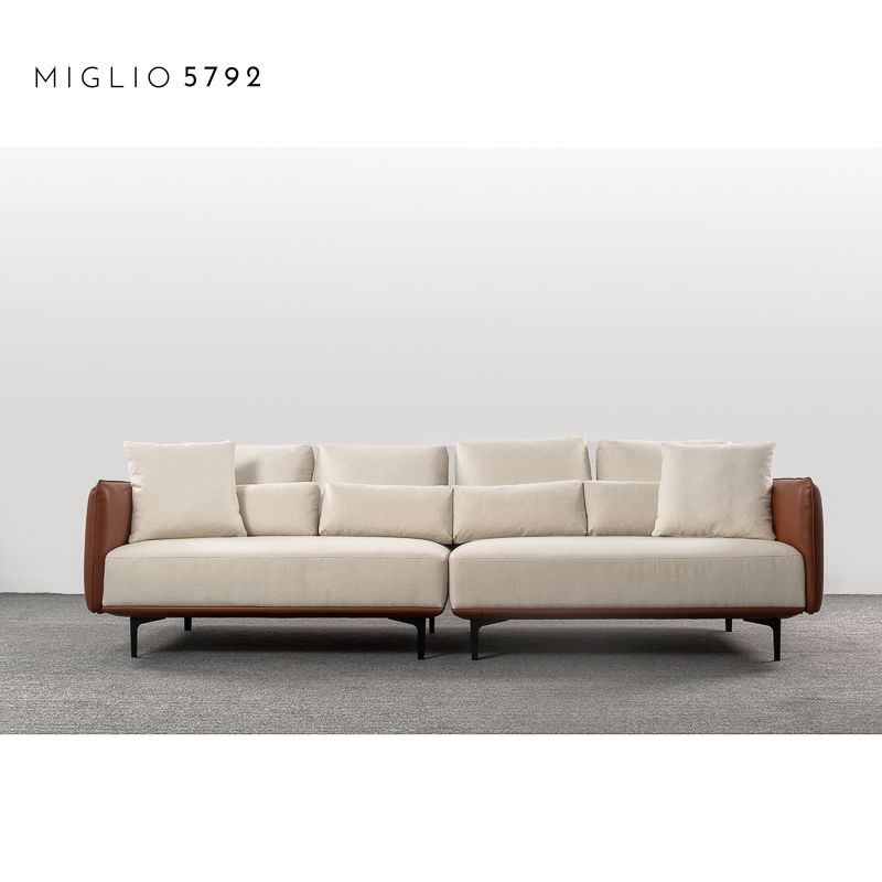 Elegantes, modisches, modernes Stoffsofa M002