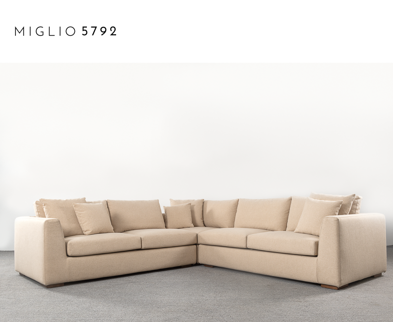 Moderne Möbel, minimalistisches, modernes L-förmiges Sofa für den Außenbereich