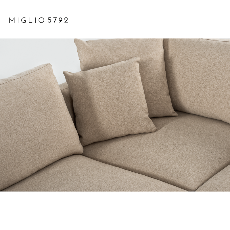 Moderne Möbel, minimalistisches, modernes L-förmiges Sofa für den Außenbereich