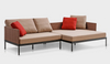 Moderne gepolsterte Outdoor-Sofas aus Metall