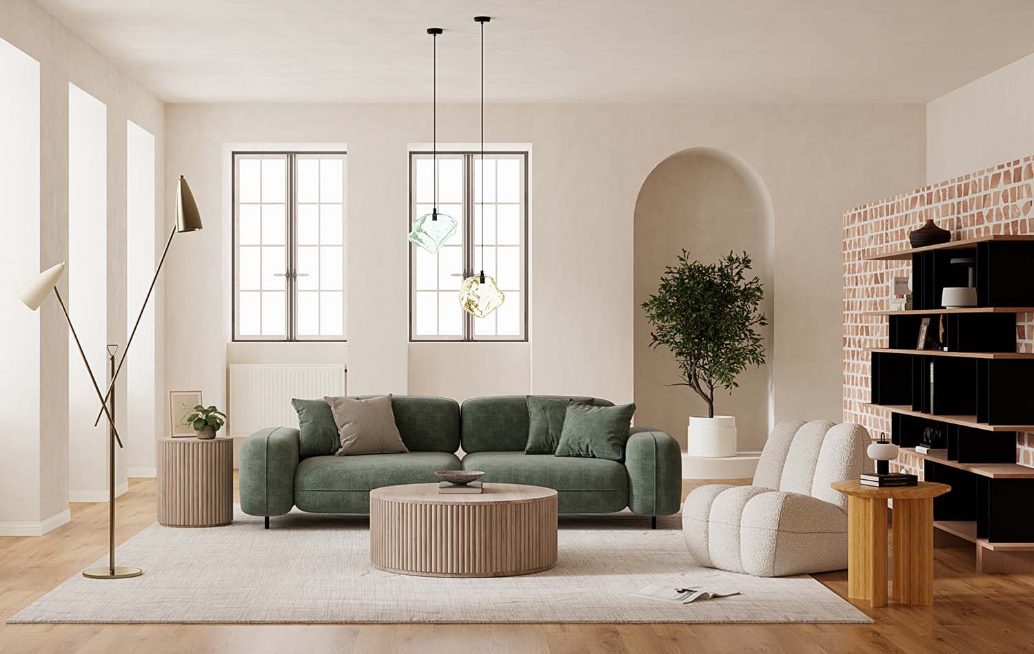 Entdecken Sie den traumhaften Komfort des minimalistischen Zweisitzer-Sofas von MIGLIO