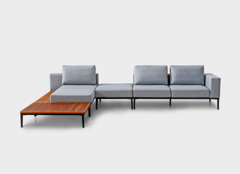 Luxusmöbel für den Außenbereich, L-förmiges Outdoor-Sofa, modernes Outdoor-Sofa