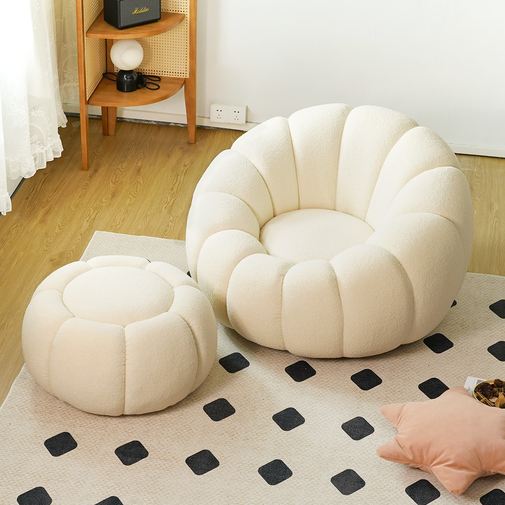 Pumpkin Lazy Drehsofastuhl Nordic Cloud Cute Chair