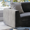 Wohnzimmermöbel, Lounge-Chaise, L-förmiges Stoffsofa