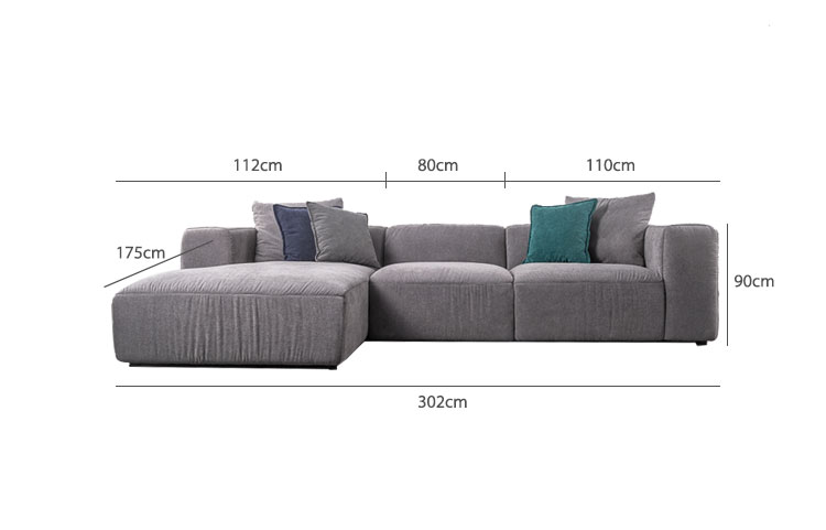 gepolsterte Couch