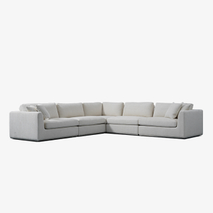 Minimalistisches graues modulares Polstersofa für das Wohnzimmer