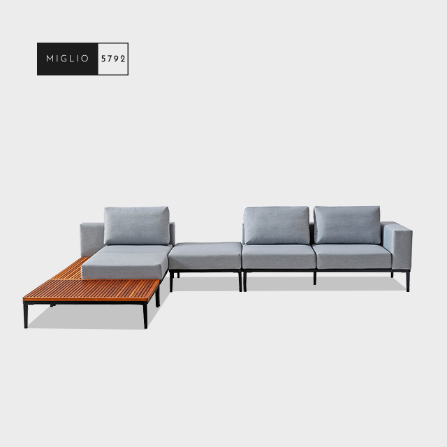 L-förmiges Outdoor-Sofa