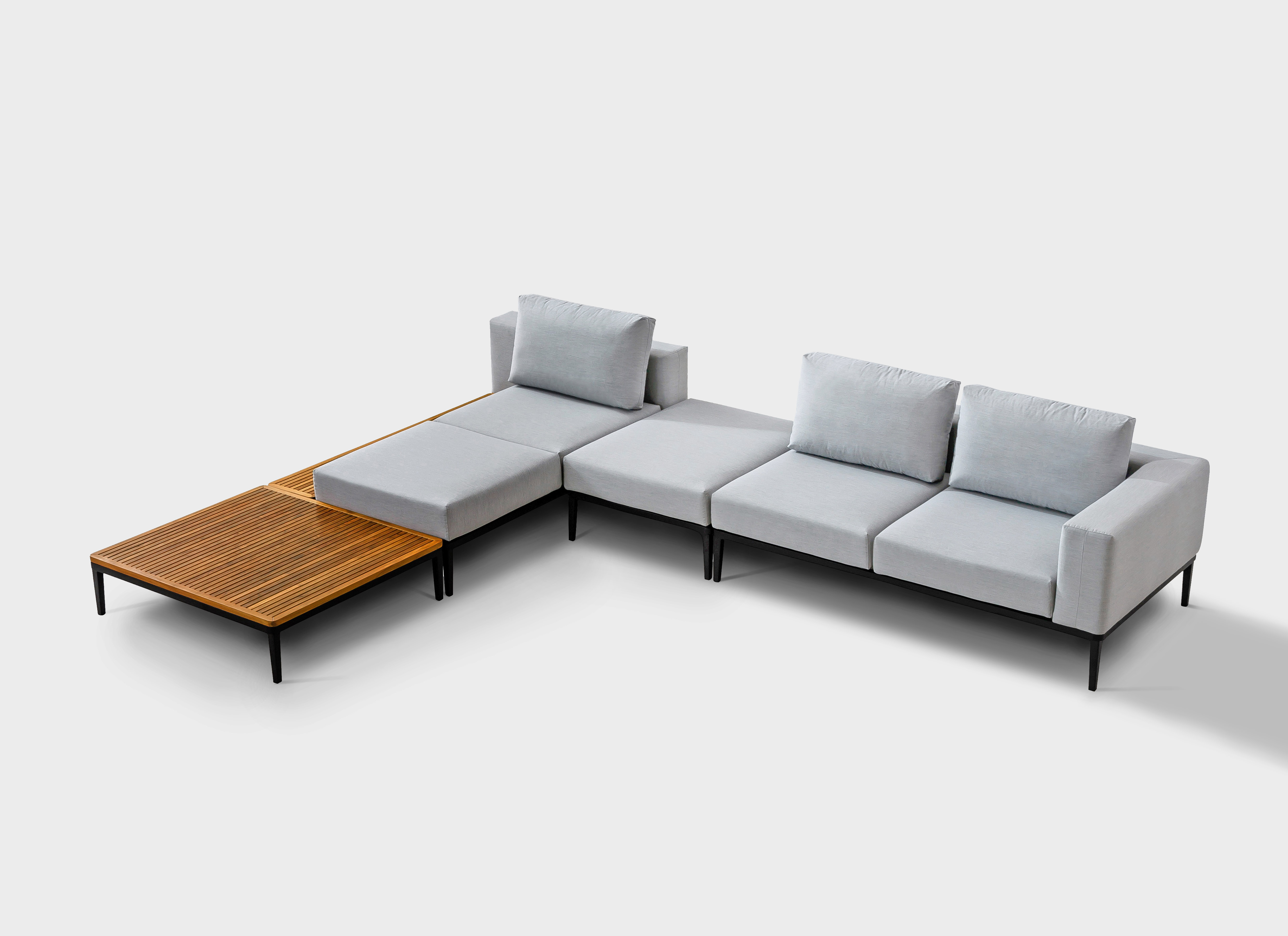 L-förmiges Outdoor-Sofa