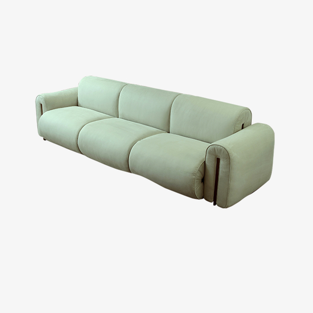 Modernes, zeitgenössisches Dreisitzer-Sofa mit abnehmbaren Armlehnen