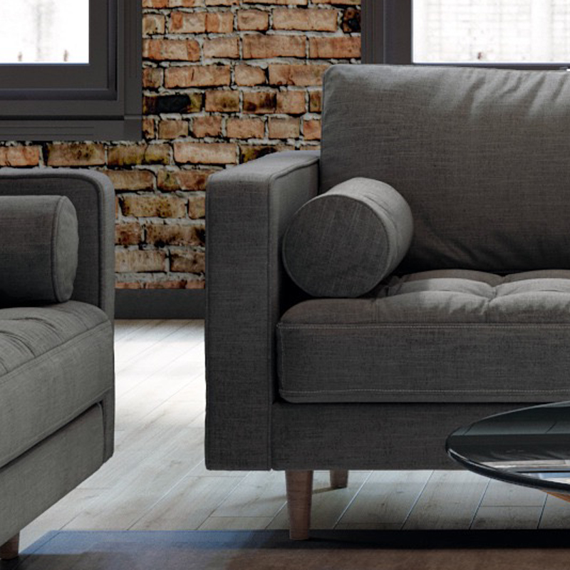 Moderne Stoffsofa-Kollektion, Sofahersteller, minimalistisches Sofa