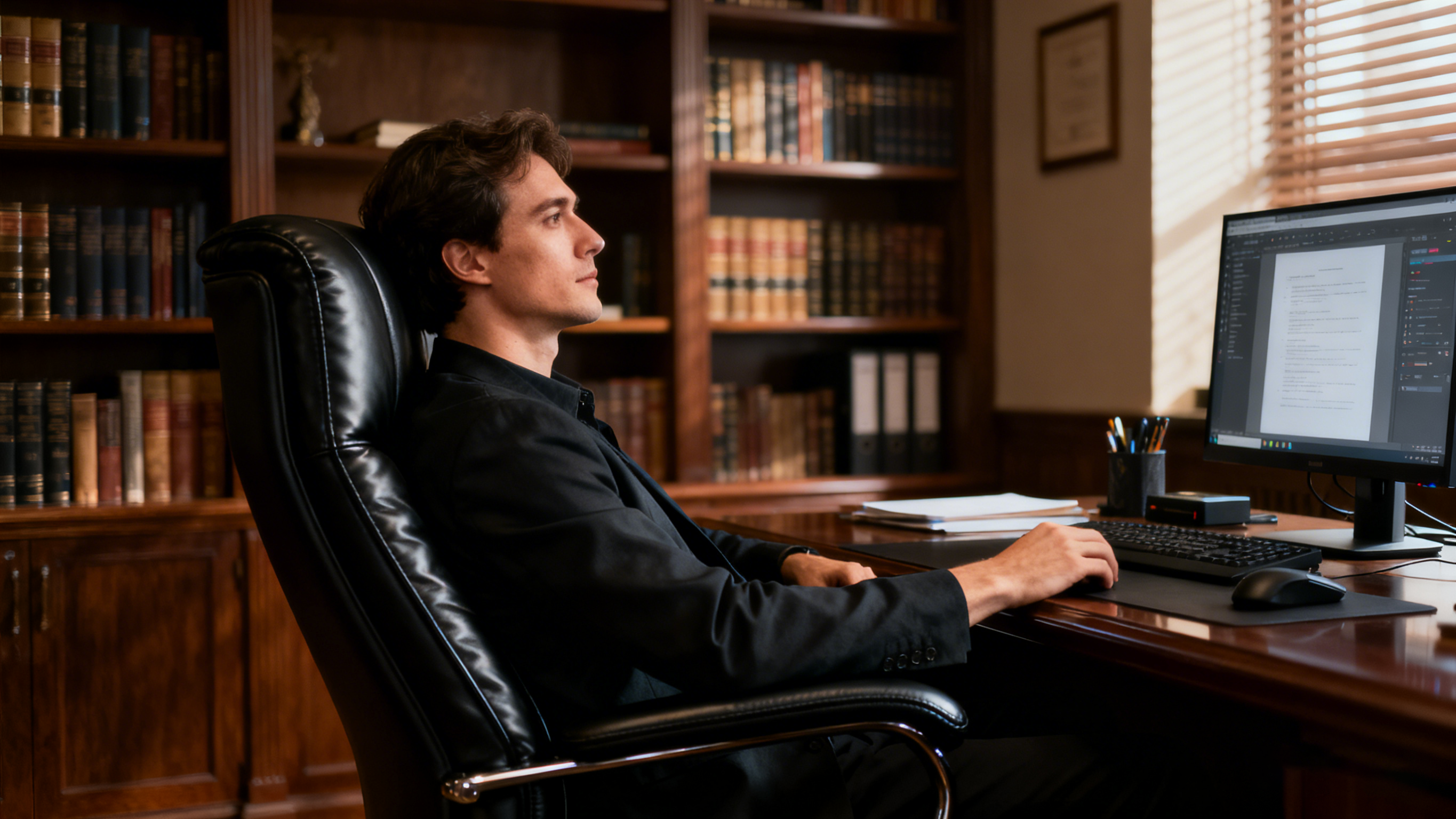 Werten Sie Ihren Arbeitsplatz mit einem Executive-Bürostuhl aus Leder auf