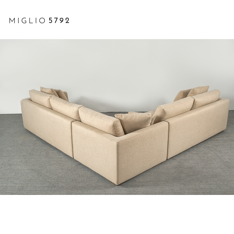 Moderne Möbel, minimalistisches, modernes L-förmiges Sofa für den Außenbereich