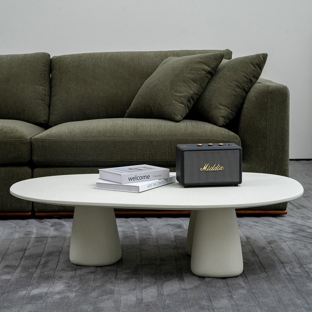 Zeitgenössischer Couchtisch aus Fiberglas für das Wohnzimmer