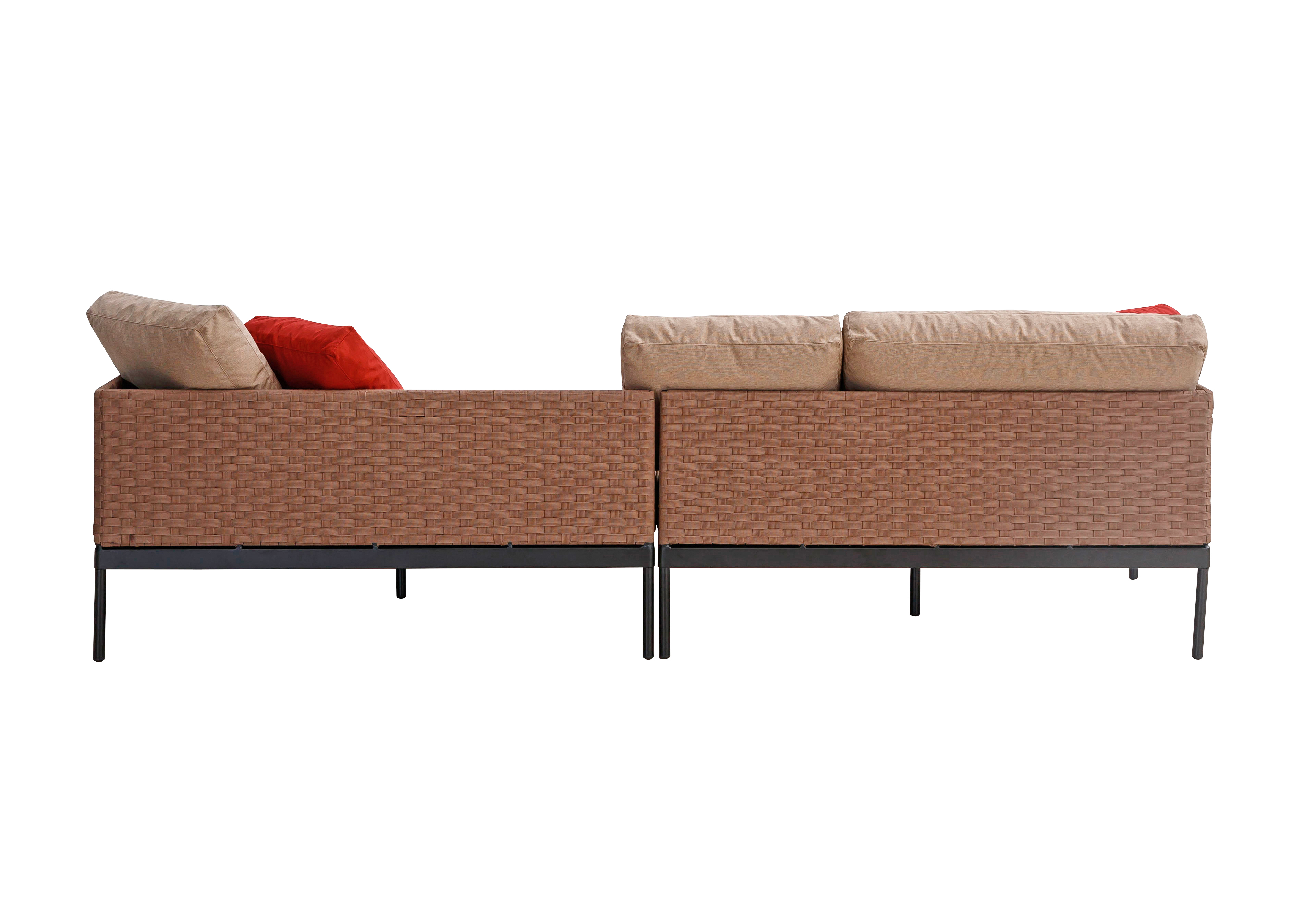 Moderne gepolsterte Outdoor-Sofas aus Metall