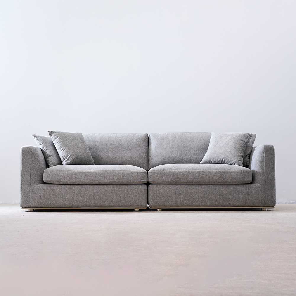 Modernes gepolstertes 3-Sitzer-Anbausofa für das Wohnzimmer