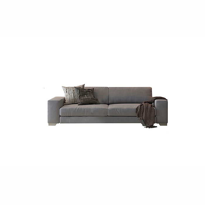 Scandinavian Home Schlichtes graues 3-Sitzer-Sofaset