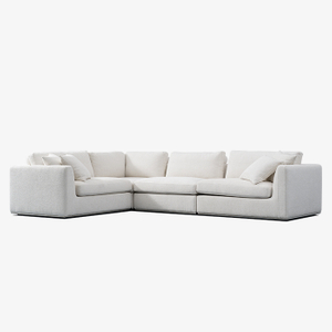 Minimalistisches graues modulares Polstersofa für das Wohnzimmer