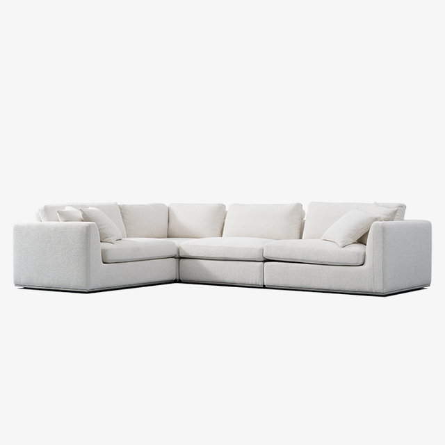 Minimalistisches graues modulares Polstersofa für das Wohnzimmer