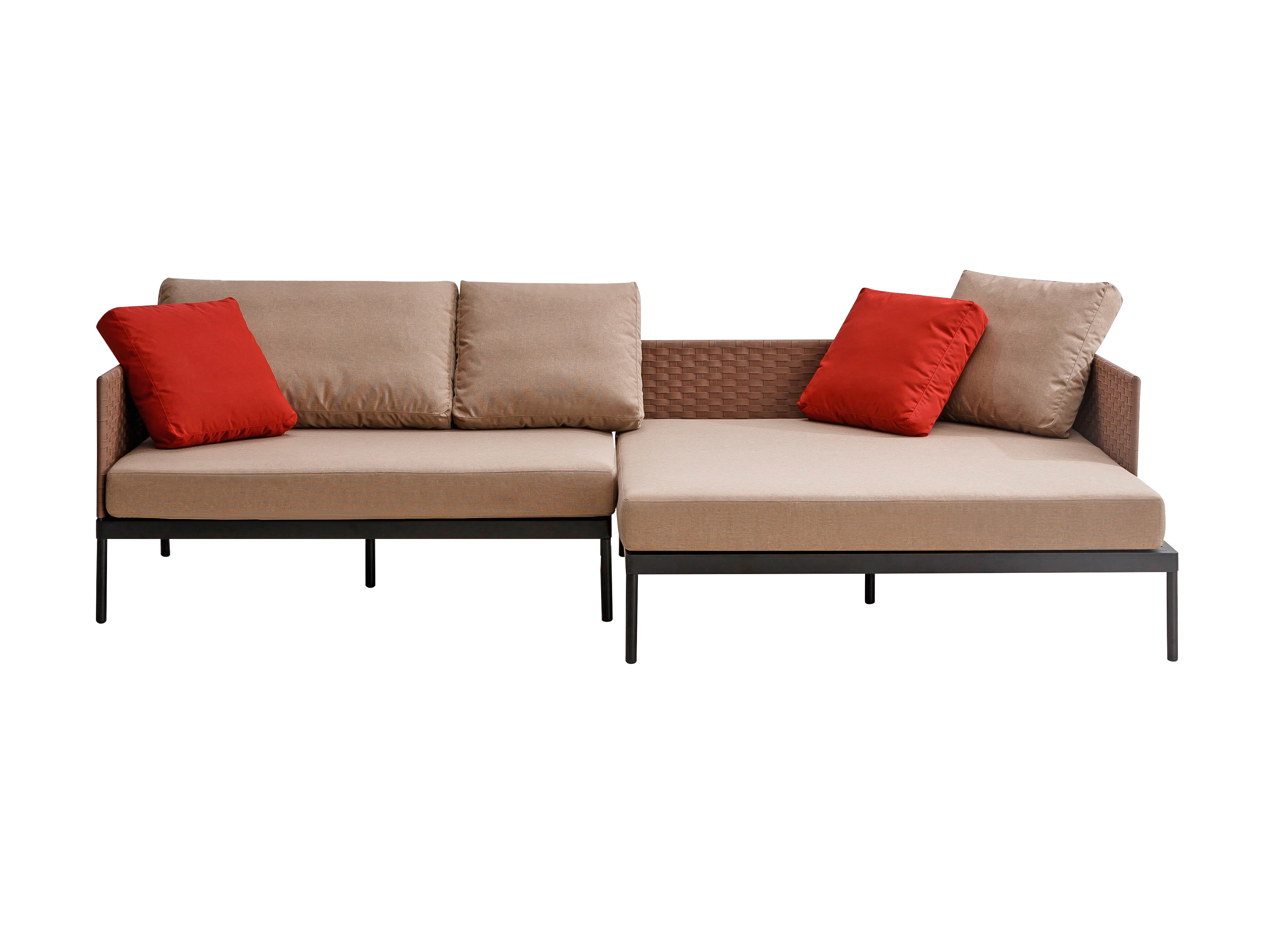 Maßgeschneiderte Outdoor-Sofa-Kombination, moderne Outdoor-Sofa-Hotelmöbel