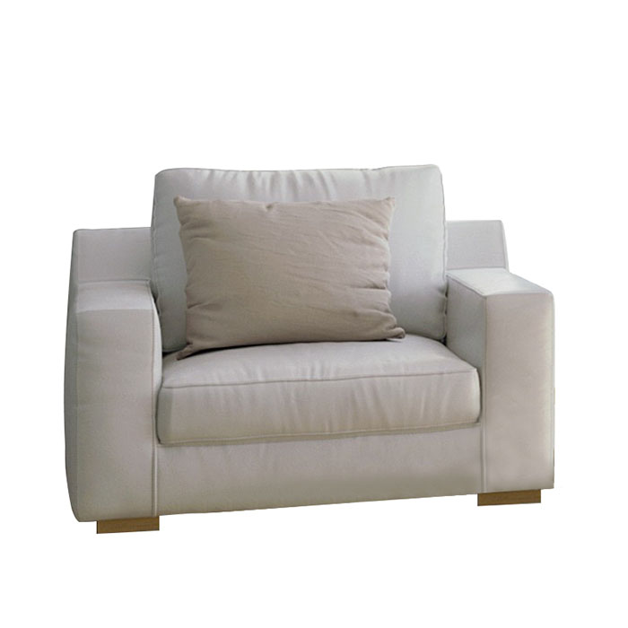 Wohnmöbel Wohnzimmer-Sofa-Set, weißes Luxus-Ledersofa