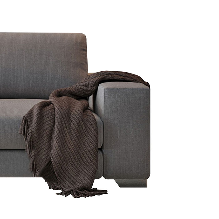 Graues modulares Wohnzimmersofa im italienischen Stil