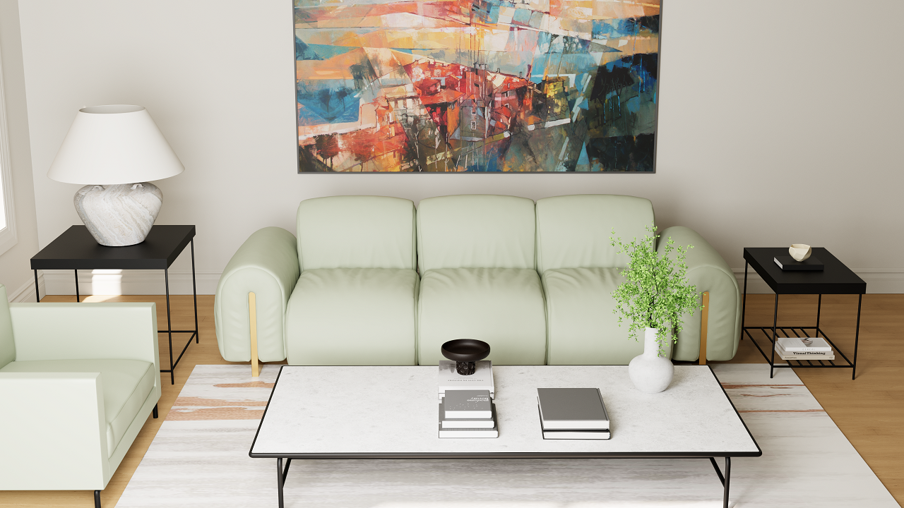 Sofa mit abnehmbaren Armlehnen